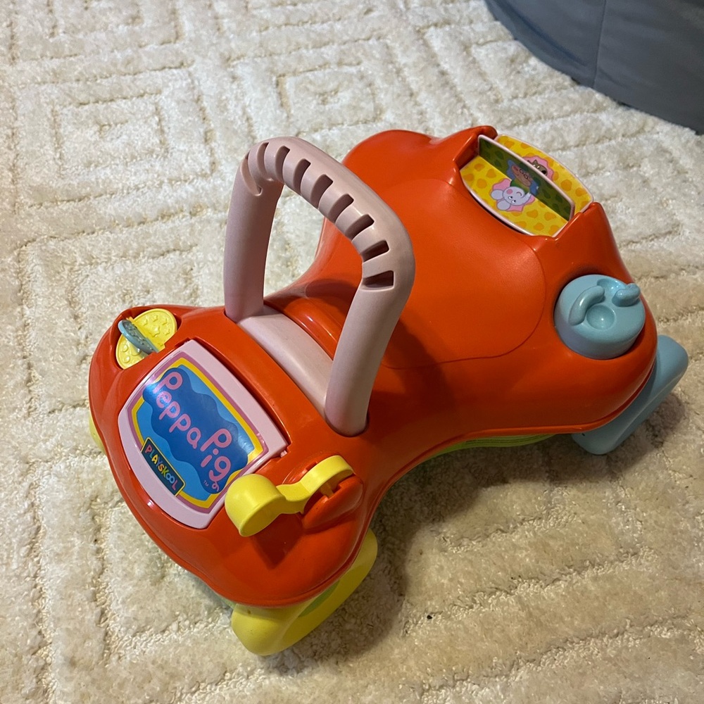 Peppa Pig Push Car - Orange and Yellow